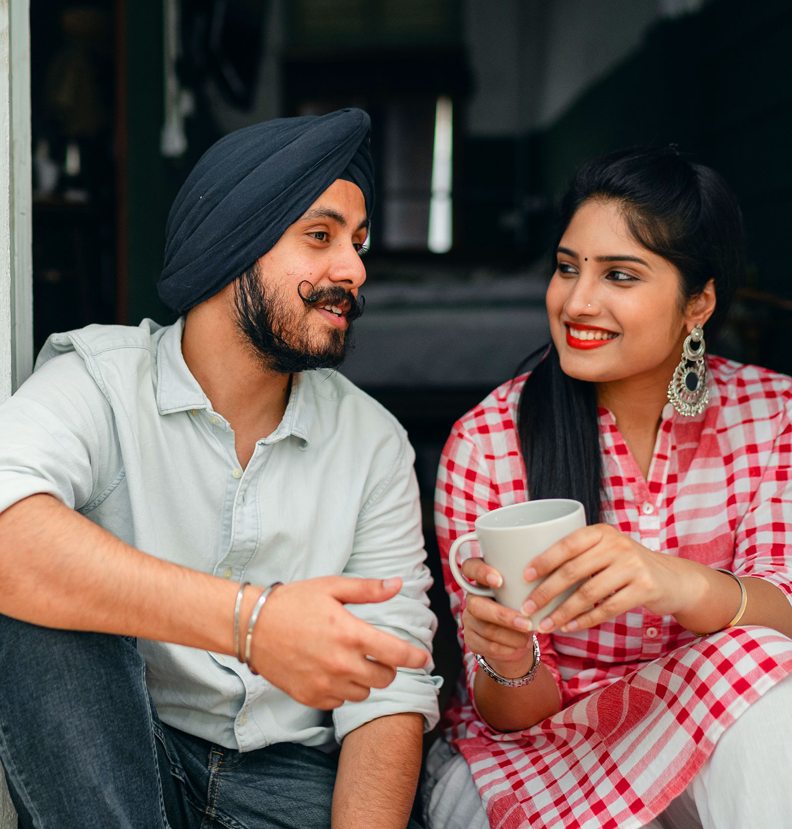 Couple Drinking Coffee
